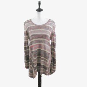 Style & Co Open Knit Tunic Sweater Size Large
